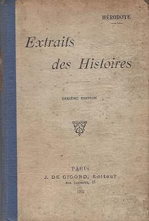 Seller image for Extraits des Histoires d'Hrodote for sale by Calepinus, la librairie latin-grec