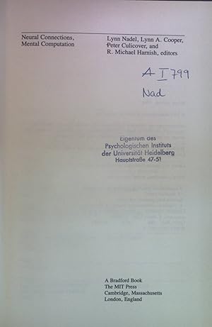 Seller image for Neural Connections, Mental Computation. Computational Models of Cognition and Perception. for sale by books4less (Versandantiquariat Petra Gros GmbH & Co. KG)