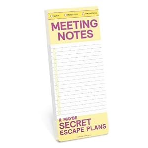 Seller image for Knock Knock Meeting Notes Make-a-List Pads for sale by Grand Eagle Retail