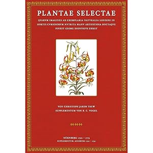 Image du vendeur pour Plantae selectae quarum imagines ad exemplaria naturalia Londini in hortis curiosorum nutritamanu artificiosa doctaque pinxit Georgius Dionysius Ehret in naes incidit et viviscoloribus repraesentavit Joannes Iacobus Haid mis en vente par Versandantiquariat Nussbaum