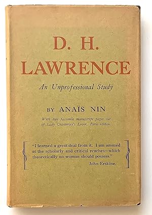 D.H. Lawrence: An Unprofessional Study