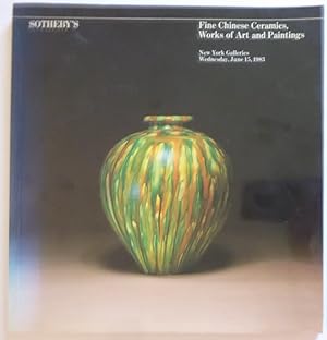 Seller image for Fine Chinese Ceramics, Works of Art and Paintings June 15, 1983 for sale by Jeff Irwin Books