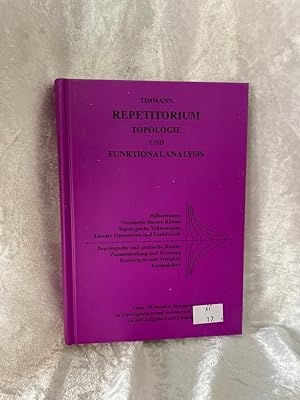 Bild des Verkufers fr Repetitorium Topologie und Funktionalanalysis zum Verkauf von Antiquariat Jochen Mohr -Books and Mohr-