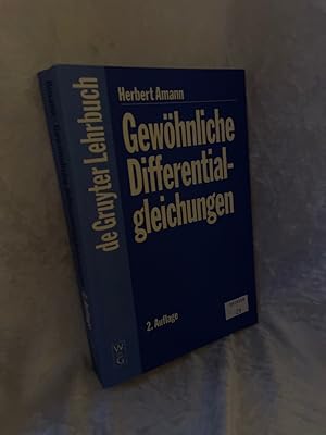 Bild des Verkufers fr Gewhnliche Differentialgleichungen (de Gruyter Lehrbuch) zum Verkauf von Antiquariat Jochen Mohr -Books and Mohr-