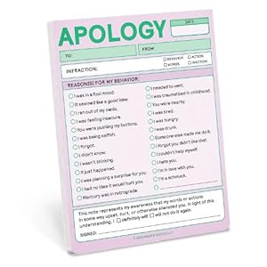 Seller image for Knock Knock Apology Nifty Note (Pastel Version) for sale by Grand Eagle Retail