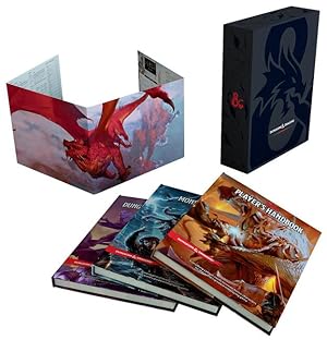 Imagen del vendedor de Dungeons & Dragons Core Rulebooks Gift Set (Special Foil Covers Edition with Slipcase, Player\ s Handbook, Dungeon Master\ s Guide, Monster Manual, DM S a la venta por moluna