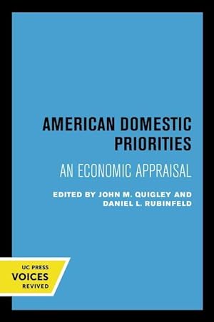 Seller image for American Domestic Priorities for sale by moluna