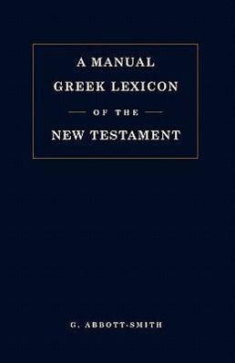 Seller image for MANUAL GREEK LEXICON OF THE NT for sale by moluna