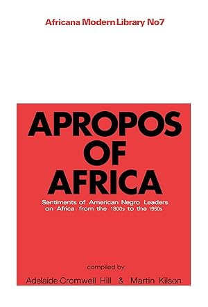 Bild des Verkufers fr Kilson, M: Apropos of Africa zum Verkauf von moluna
