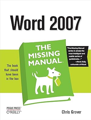 Bild des Verkufers fr Word 2007: The Missing Manual: The Missing Manual zum Verkauf von moluna