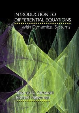 Bild des Verkufers fr Introduction to Differential Equations with Dynamical Systems zum Verkauf von moluna
