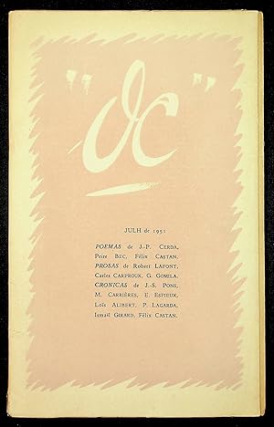 Immagine del venditore per OC. Revista de las Letras Occitanas n13, julh de 1951 venduto da LibrairieLaLettre2