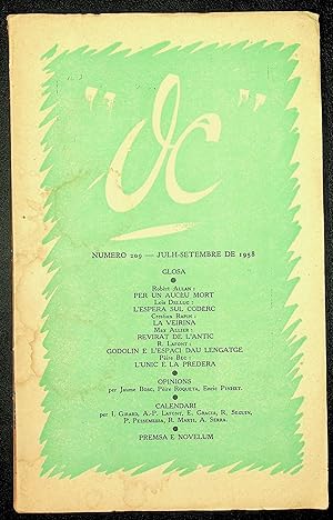 Imagen del vendedor de OC. Revista de las Letras Occitanas n209, julh-setembre de 1958 a la venta por LibrairieLaLettre2