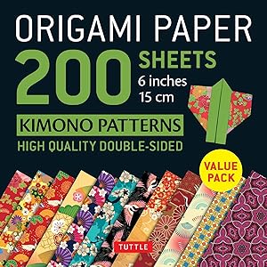 Bild des Verkufers fr Origami Paper 200 Sheets Kimono Patterns 6\ (15 CM): Tuttle Origami Paper: High-Quality Double-Sided Origami Sheets Printed with 12 Patterns: Instruct zum Verkauf von moluna