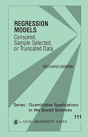Immagine del venditore per Regression Models: Censored, Sample Selected, or Truncated Data venduto da moluna