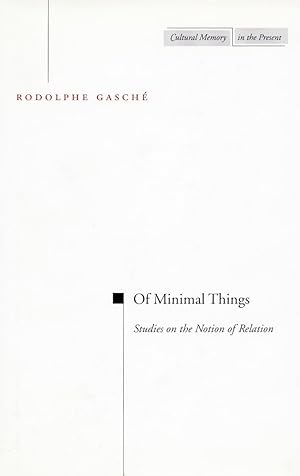 Bild des Verkufers fr Of Minimal Things: Studies on the Notion of Relation zum Verkauf von moluna