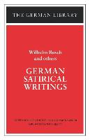 Image du vendeur pour GERMAN SATIRICAL WRITINGS WILH mis en vente par moluna