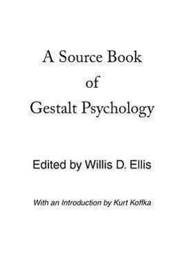 Bild des Verkufers fr A Source Book of Gestalt Psychology zum Verkauf von moluna