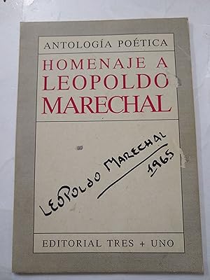 Immagine del venditore per Homenaje a Leopoldo Marechal venduto da Libros nicos