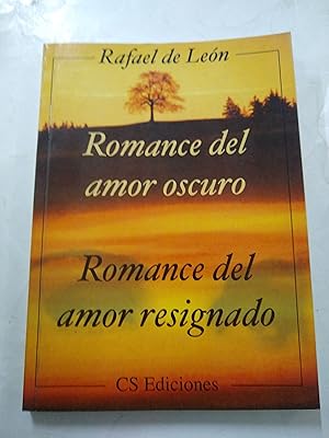 Imagen del vendedor de Romance del amor oscuro a la venta por Libros nicos