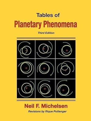 Bild des Verkufers fr Tables of Planetary Phenomena zum Verkauf von moluna