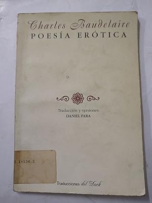 Imagen del vendedor de Poesia Erotica a la venta por Libros nicos