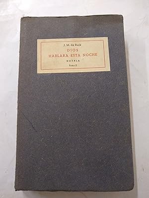 Seller image for Dios hablara esta noche for sale by Libros nicos