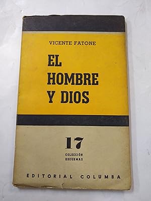 Immagine del venditore per El hombre y Dios venduto da Libros nicos