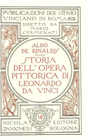 Seller image for Storia dell'opera pittorica di Leonardo da Vinci . for sale by Librera Astarloa