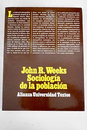 Imagen del vendedor de Sociologa de la poblacin a la venta por Alcan Libros