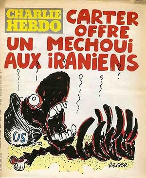 "CHARLIE HEBDO N°494 du 30/4/1980" REISER : CARTER OFFRE UN MECHOUI AUX IRANIENS / REISER : TOUT ...