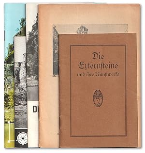 Konvolut von 5 Externsteinführern (1918-1985). 1.) Josef Friedel: Die Externsteine und ihre Kunst...