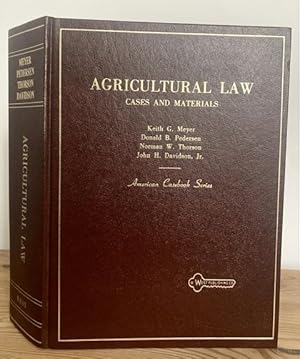 Bild des Verkufers fr Agricultural Law: Cases and Materials zum Verkauf von Treptower Buecherkabinett Inh. Schultz Volha