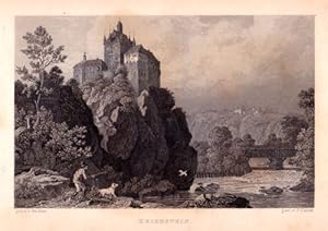 Seller image for Ansicht der Burg mit Brcke. Stahlstich von J.Carter nach L.Richter. for sale by Antiquariat Heinz Tessin