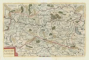 Bild des Verkufers fr Kupferstich- Karte, ( v. D. Custos ) aus Bellus, "Avstria Archiducatus". zum Verkauf von Antiquariat Clemens Paulusch GmbH