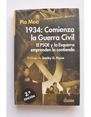 Imagen del vendedor de 1934: comienza la Guerra Civil. El PSOE Y Esquerra emprenden la contienda a la venta por LIBRERA SOLAR DEL BRUTO