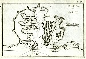 Bild des Verkufers fr Plan du Port de Malte. zum Verkauf von Antiquariat Clemens Paulusch GmbH