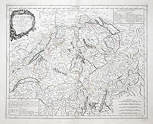 Kupferstich- Karte, n. Bonne b. Santini u. Remondini, "La Suisse divisée en ses Treize Cantons et...