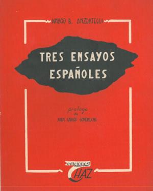 Immagine del venditore per TRES ENSAYOS ESPAOLES venduto da Libros Tobal