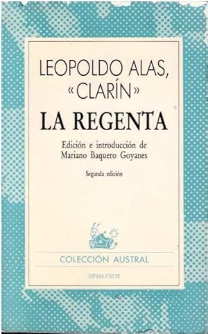 Seller image for La regenta for sale by LIBRERA LAS HOJAS