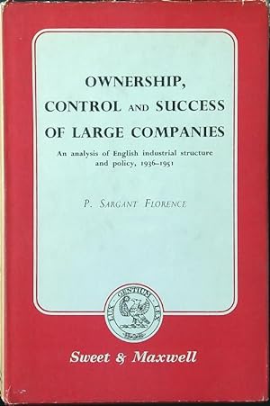 Bild des Verkufers fr Ownership, control and success of large companies zum Verkauf von Librodifaccia