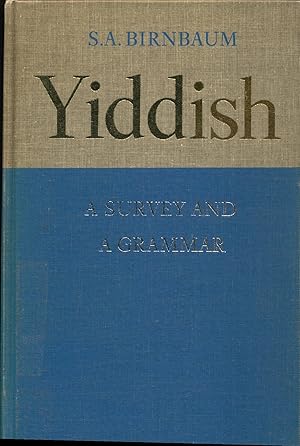 Bild des Verkufers fr Yiddish A Survey and a Grammar zum Verkauf von avelibro OHG