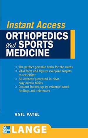 Bild des Verkufers fr LANGE Instant Access Orthopedics and Sports Medicine zum Verkauf von WeBuyBooks