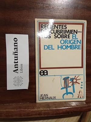 Seller image for Recientes descubrimientos sobre el origen del hombre for sale by Libros Antuano