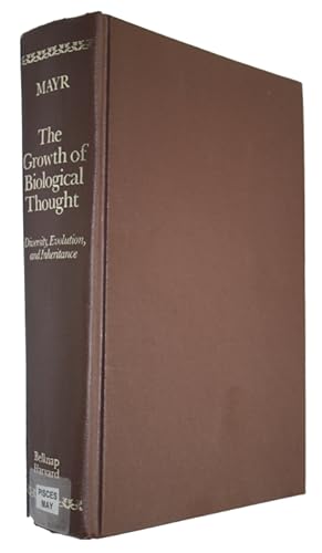 Seller image for The Growth of Biological Thought: Diversity, Evolution, and Inheritance for sale by PEMBERLEY NATURAL HISTORY BOOKS BA, ABA