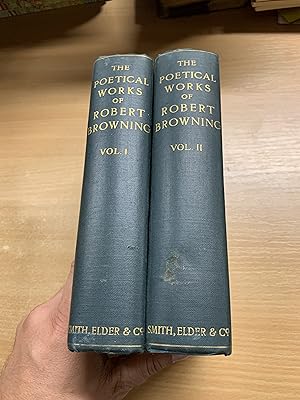 *RARE* 1904 THE POETICAL WORKS OF ROBERT BROWNING VOLUMES 1 & 2 BOOKS