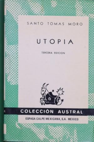 Imagen del vendedor de Utopía a la venta por Librería Alonso Quijano