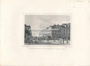 Bild des Verkufers fr Das Hoftheater & die Knigsstrasse in Hessen-Cassel - Original-Stahlstich, ca.1875 zum Verkauf von Antiquariat Kastanienhof