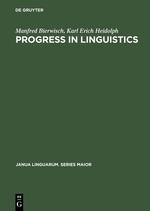 Seller image for Progress in Linguistics for sale by moluna