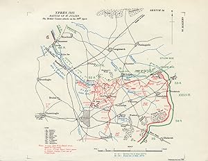 Bild des Verkufers fr Ypres, 1915. Battle of St. Julien. The British Counter-attacks on the 26th April [Battle of Ypres] zum Verkauf von Antiqua Print Gallery